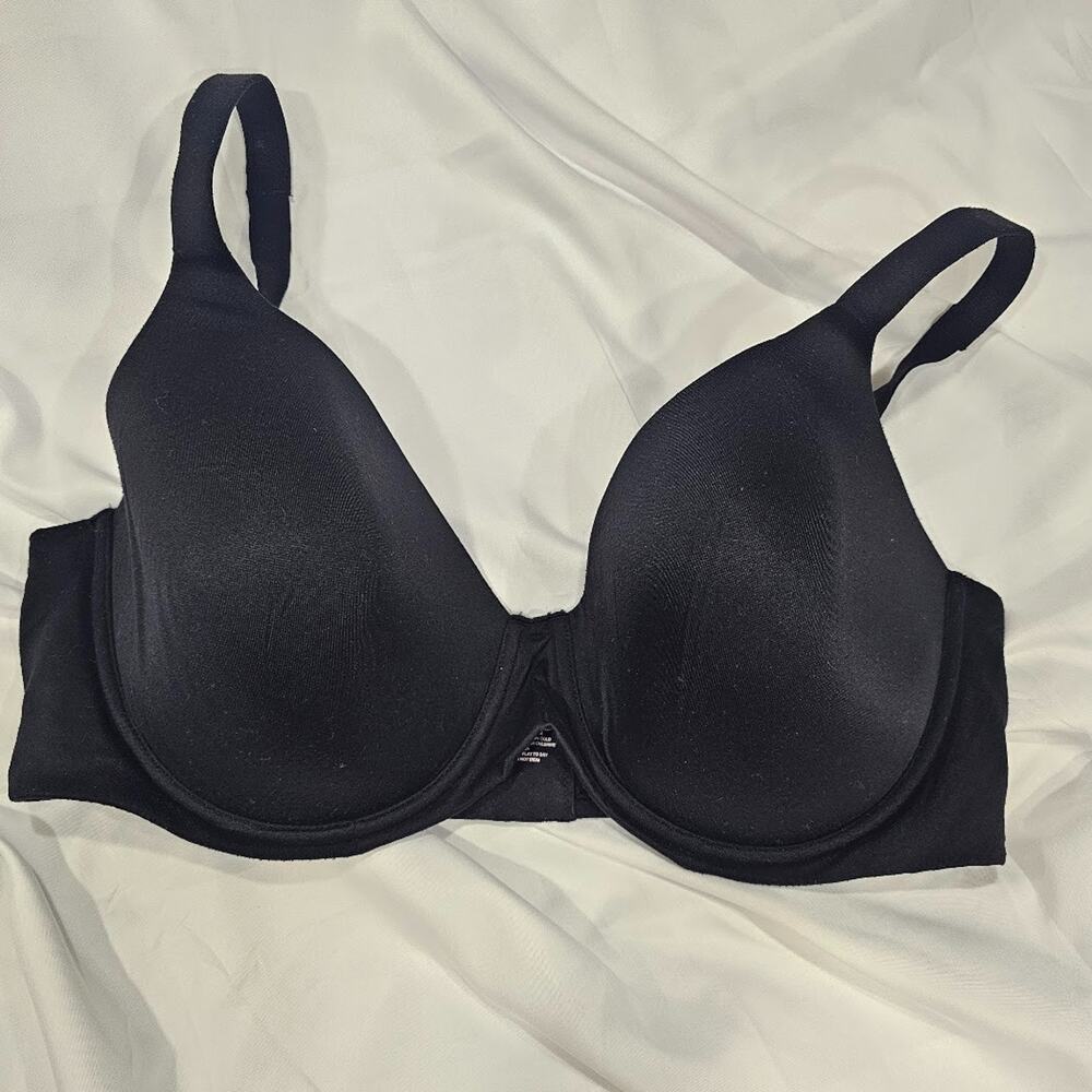 Soma Embraceable black lined perfect coverage underwire bra 40DD SOFT !!